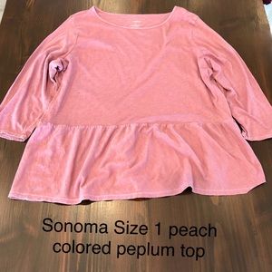 Sonoma 1x Peplum Top
